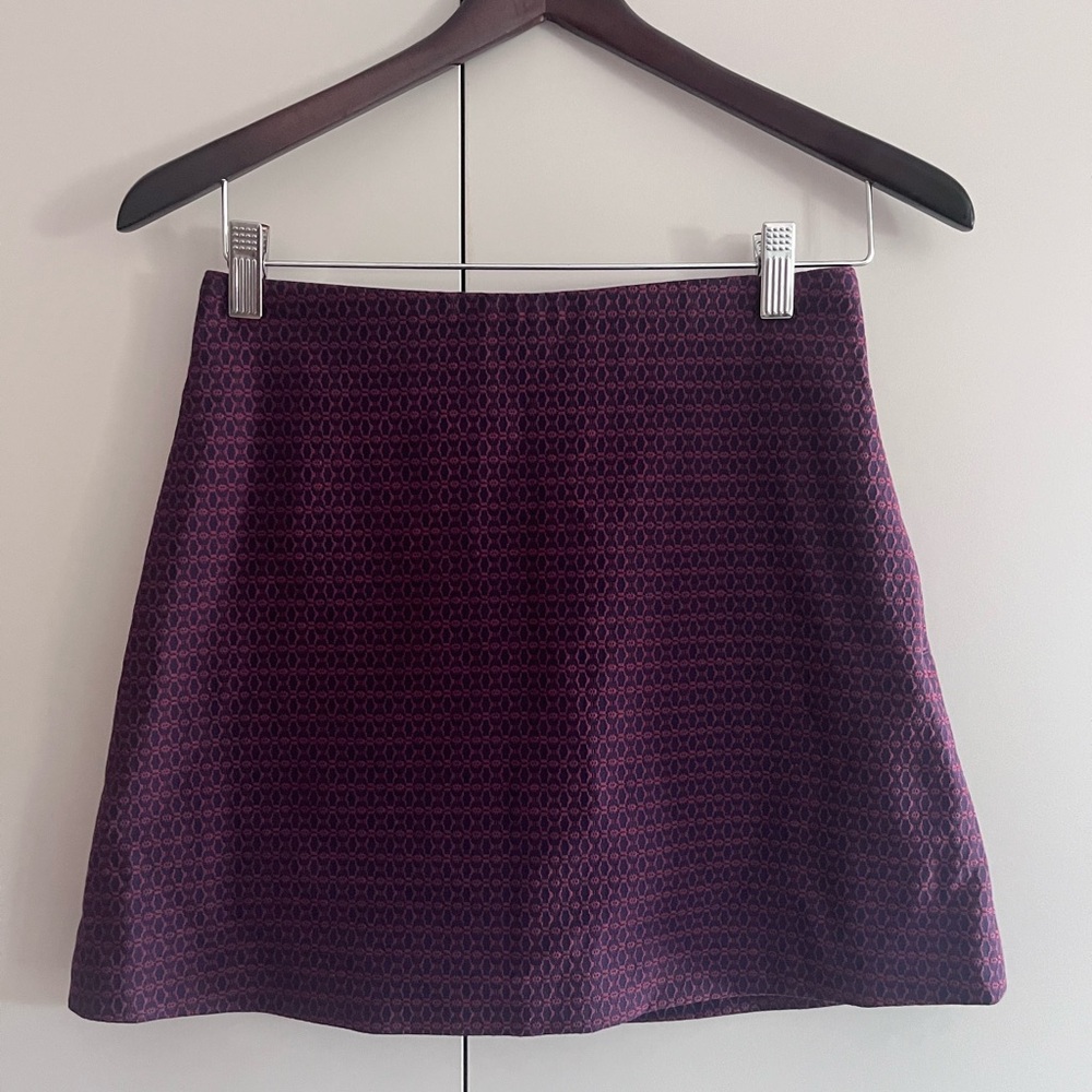 Wilfred Purple Mini Skirt